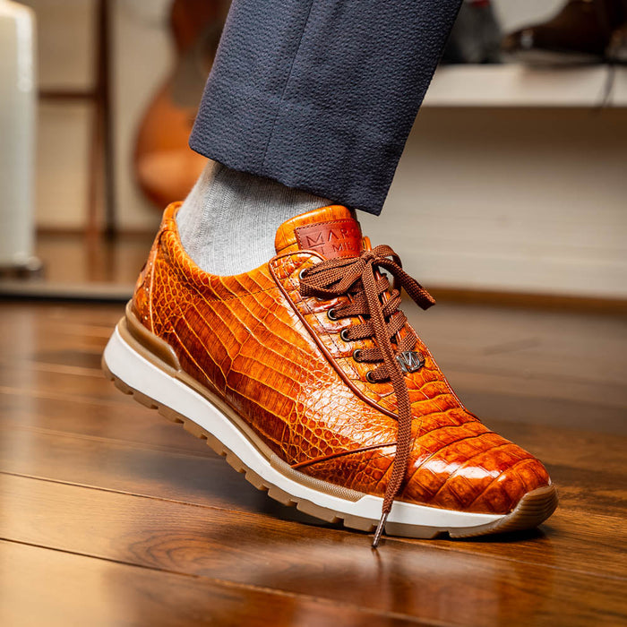 Marco Di Milano Alonzo Cognac Leather Dress Shoe