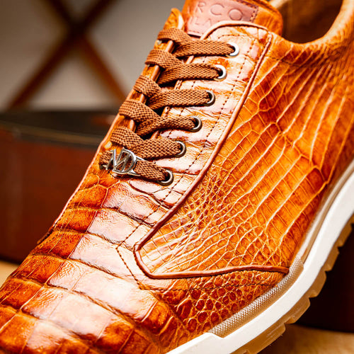 Marco Di Milano Alonzo Cognac Leather Dress Shoe