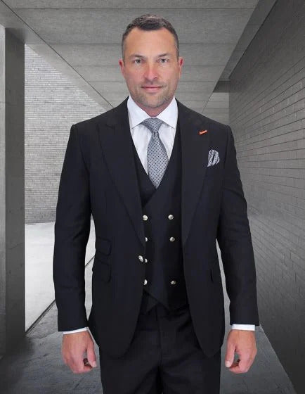 Statement Men's 3 Piece 100% Wool Fashion Suit - Bold Colors