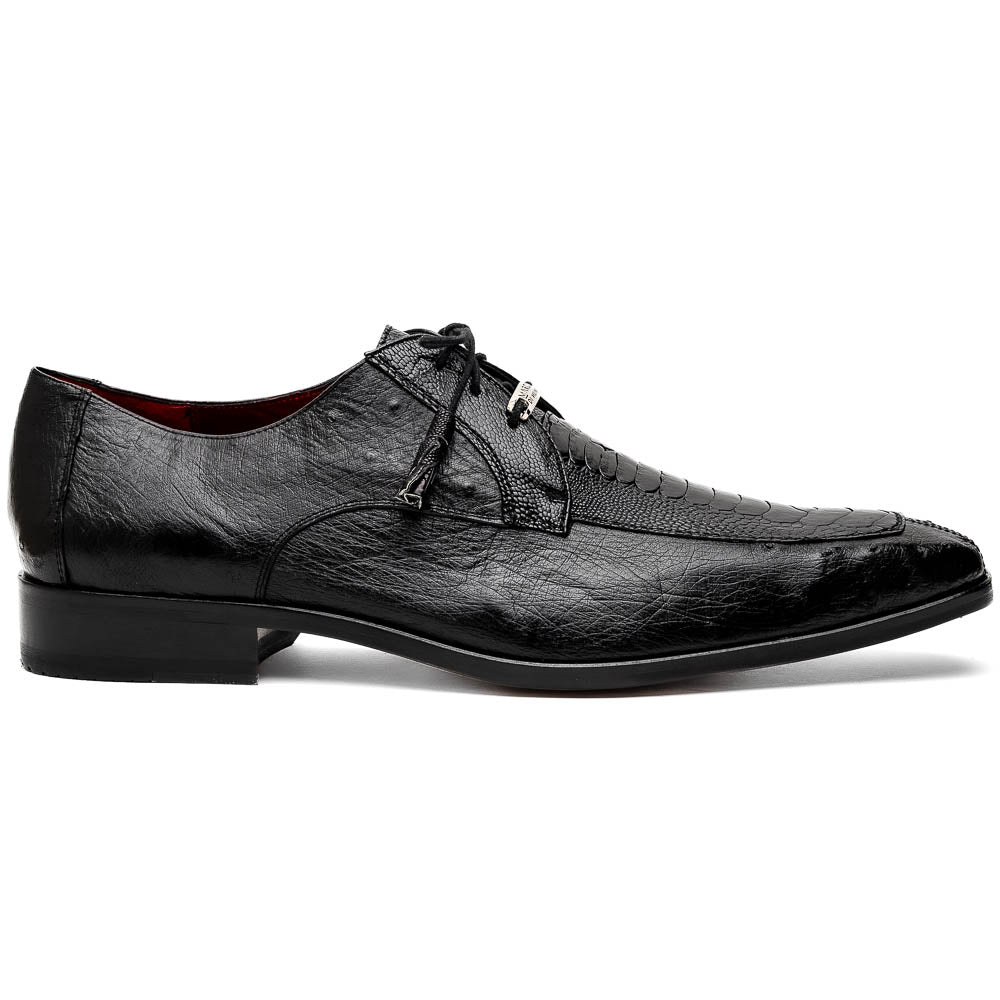 Marco Di Milano Andretti Black Ostrich Leg Shoes - 8.5
