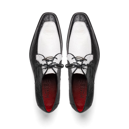 Marco_Di_Milano Andretti: Luxury White & Black Leather Loafers