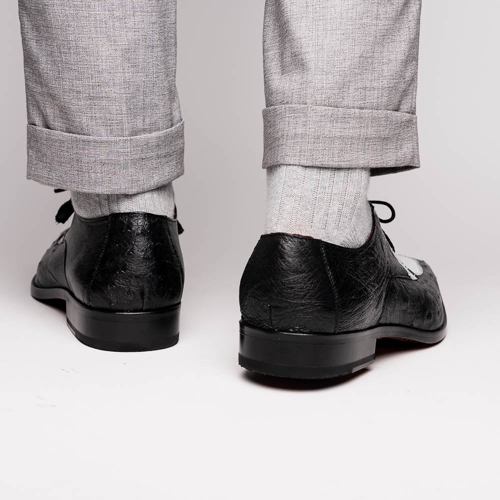 Marco_Di_Milano Andretti: Luxury White & Black Leather Loafers