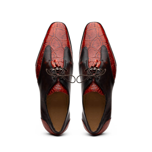 Marco Di Milano Anzio: Rustic Cognac Leather Shoe