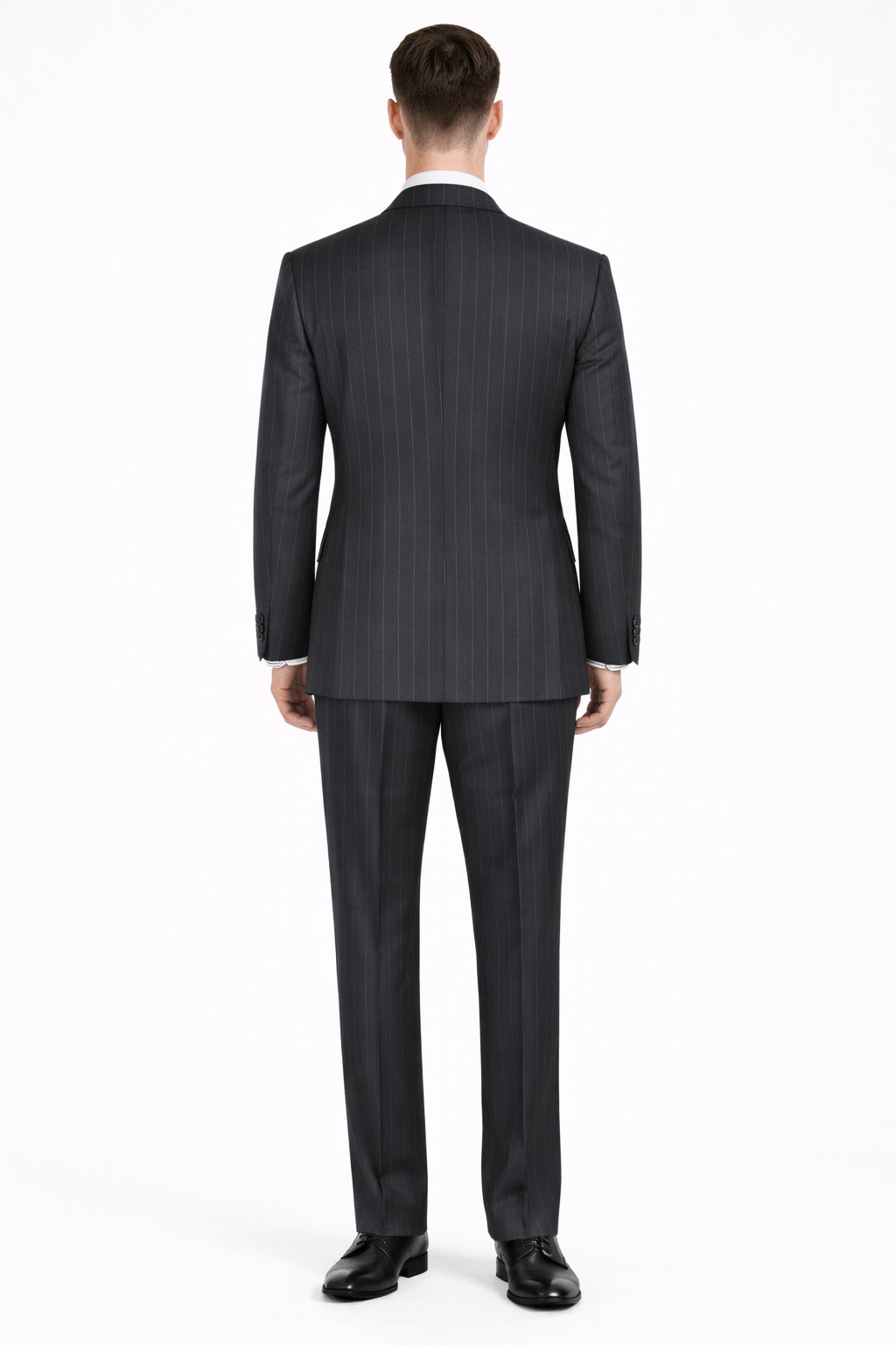 Apollo King Men's Outlet 3 Piece 100% Wool Suit Fashion Windowpane-New Designer Collection - 40L