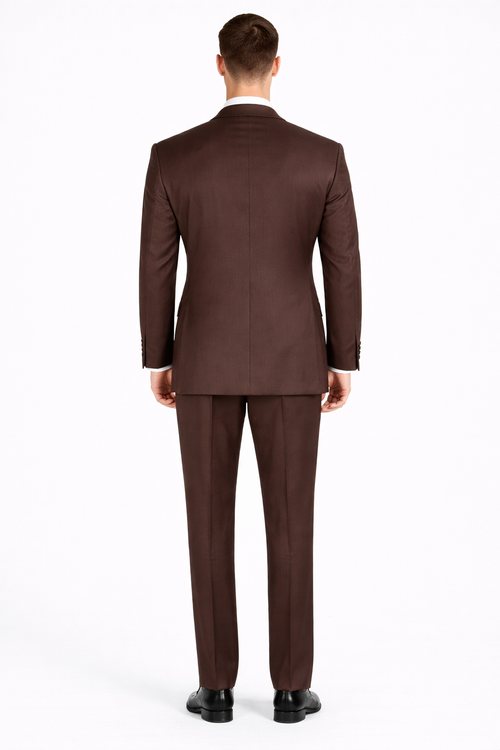 Apollo King Men's Outlet 3 Piece 100% Wool Suit Fashion Windowpane-New Designer Collection