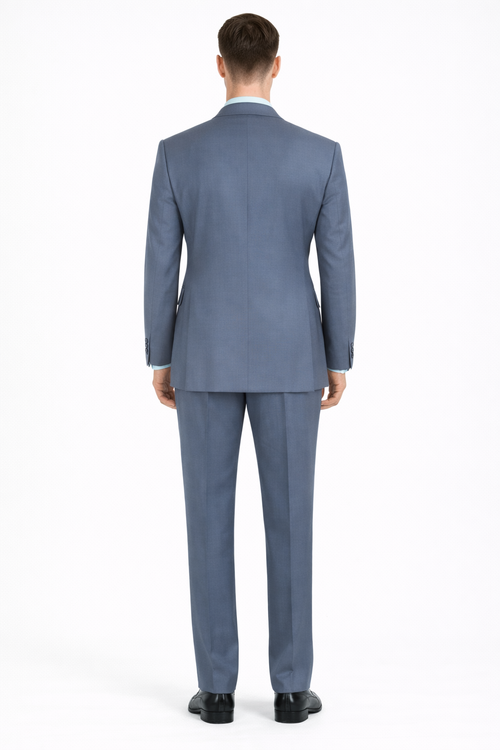 Apollo King Men's Outlet 3 Piece 100% Wool Suit Fashion Windowpane-New Designer Collection