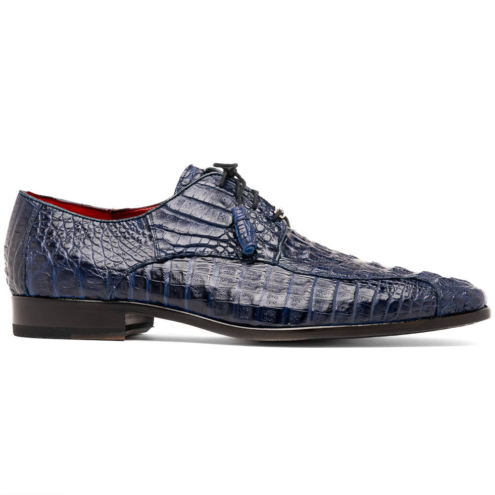 Marco Di Milano Apricena Caiman Crocodile Derby in Midnight - 6