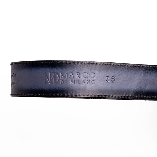 Marco Di Milano Arkansas Belt Antique Newspaper Leather Shoe