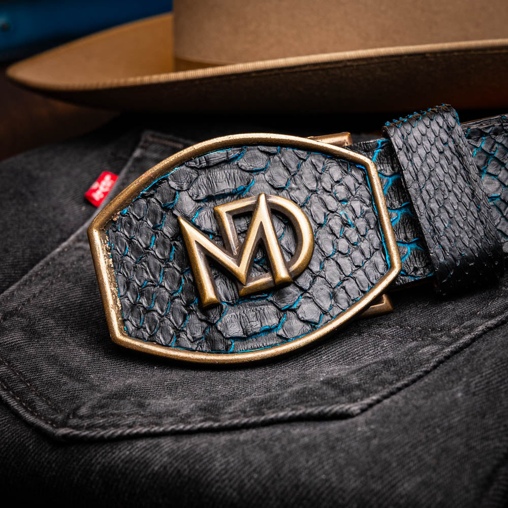 Marco Di Milano Arkansas Belt Black / Blue - 36