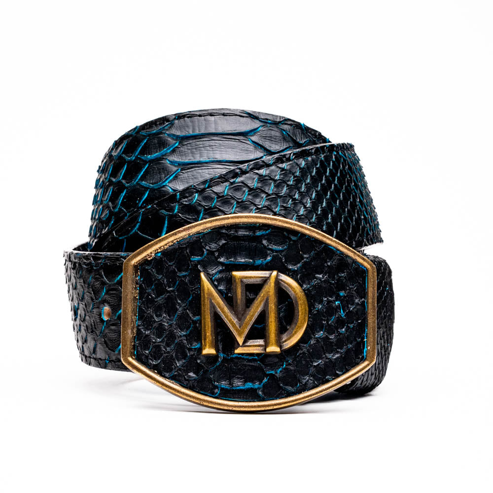 Marco Di Milano Arkansas Belt Black / Blue - 36