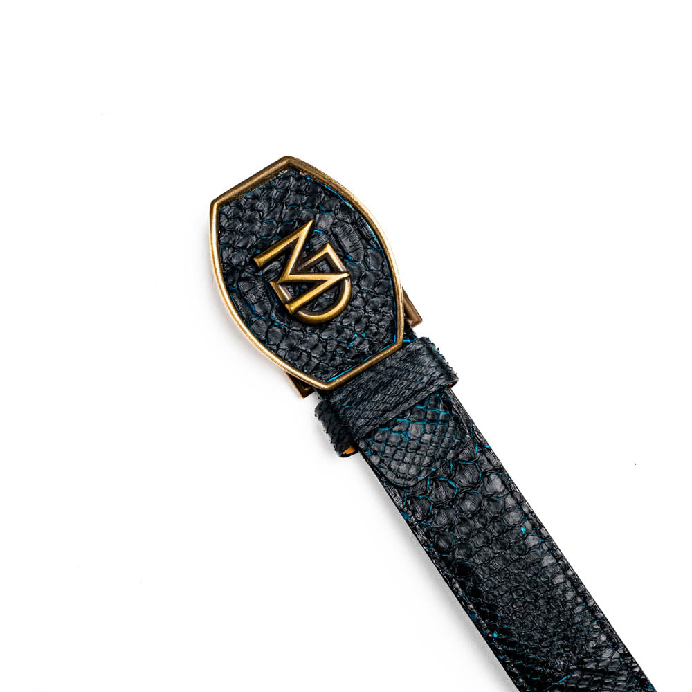 Marco Di Milano Arkansas Belt Black / Blue - 36