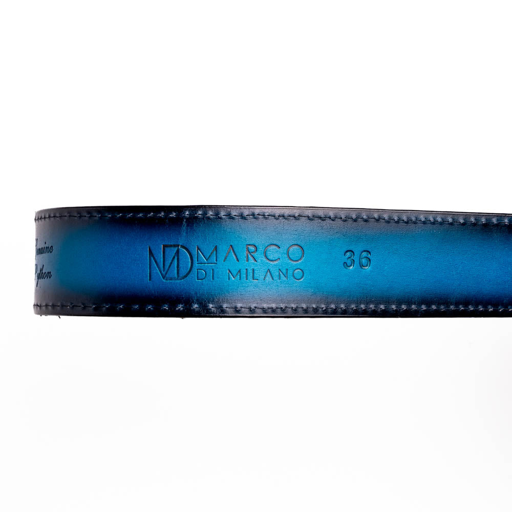 Marco Di Milano Arkansas Belt Black / Blue - 36