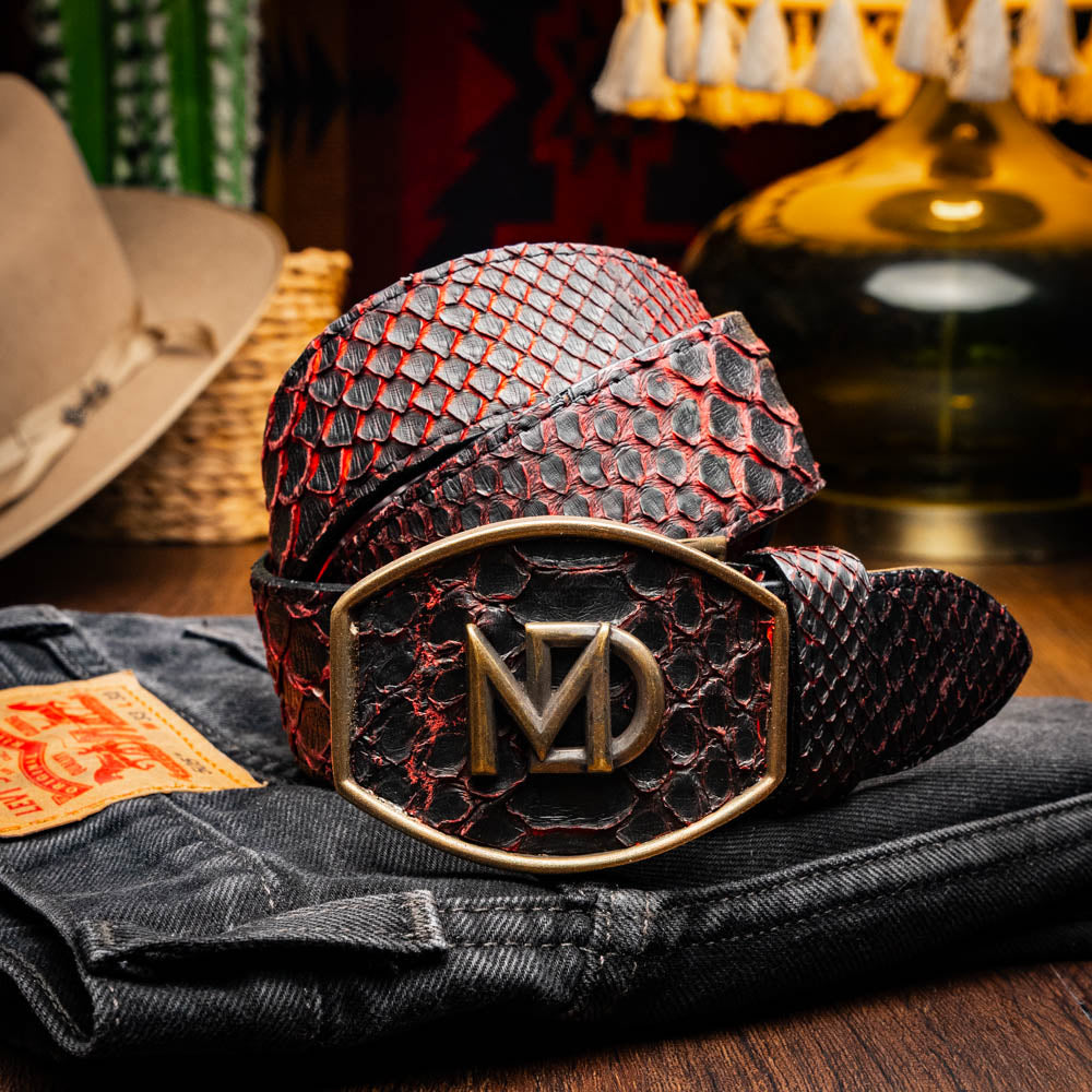 Marco Di Milano Arkansas Belt BlackCherry - 36