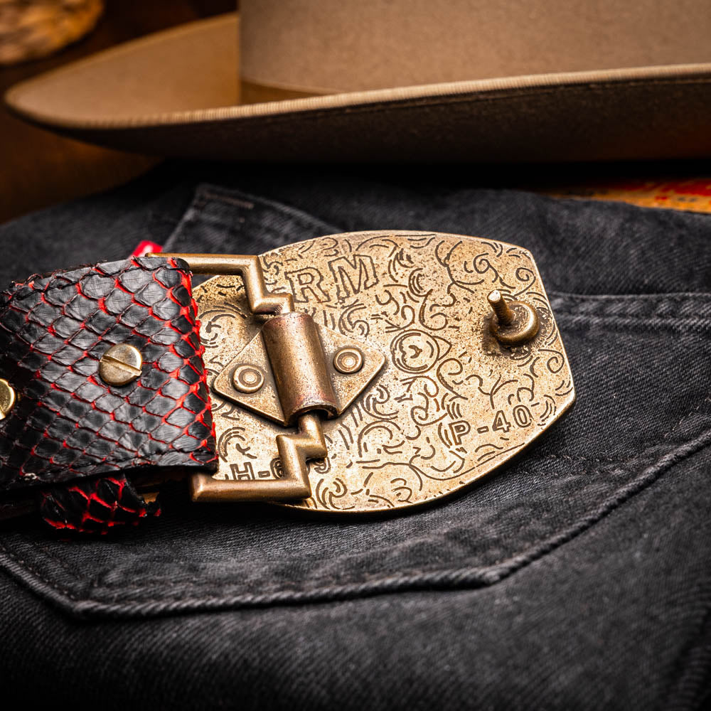 Marco Di Milano Arkansas Belt BlackCherry - 36