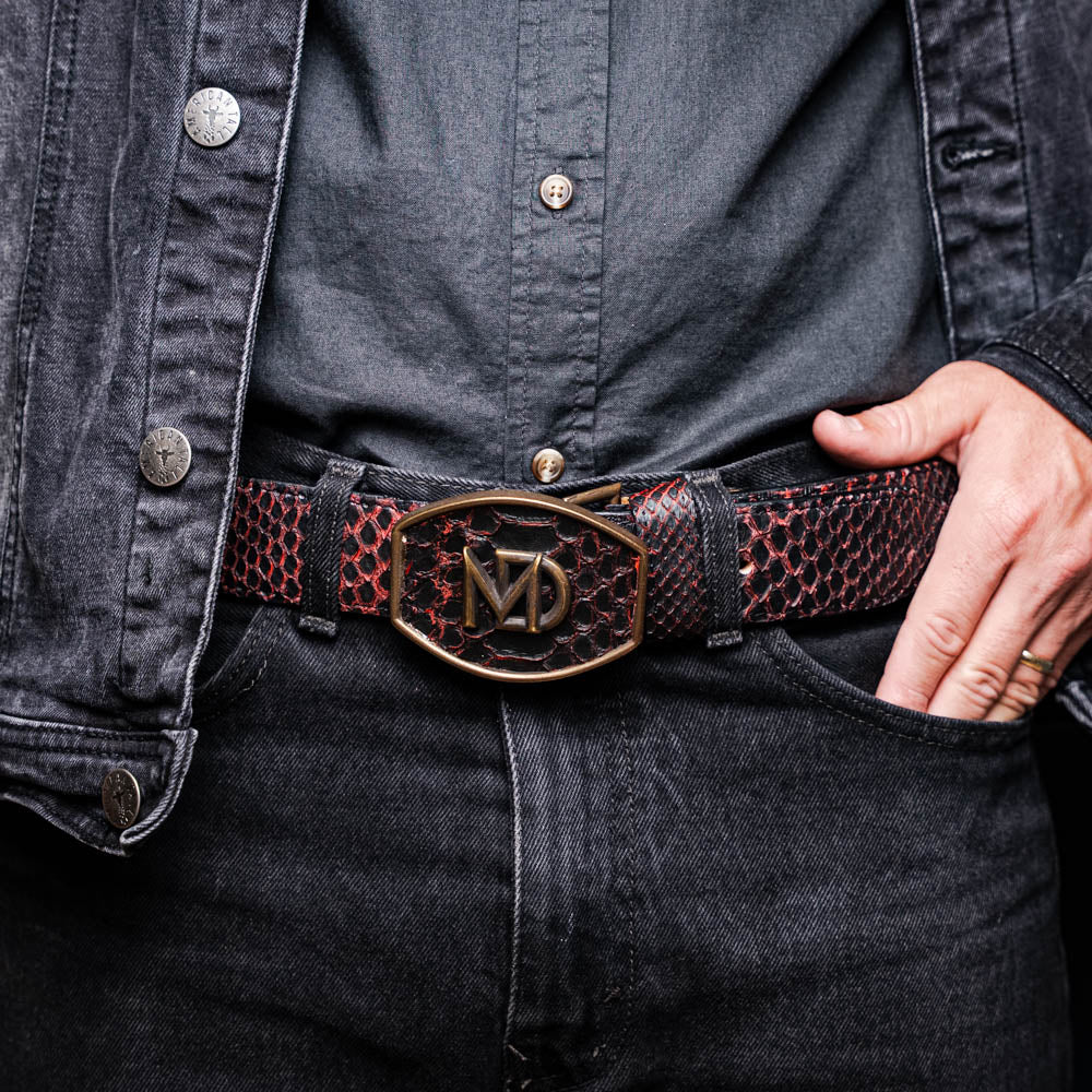 Marco Di Milano Arkansas Belt BlackCherry - 36