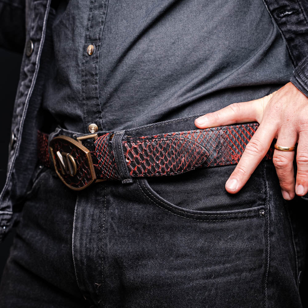 Marco Di Milano Arkansas Belt BlackCherry - 36