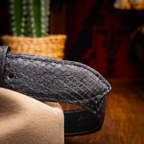 Marco Di Milano Arkansas Black Leather Belt Shoe