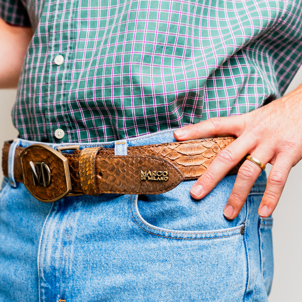 Marco Di Milano Arkansas Belt Cognac - 36