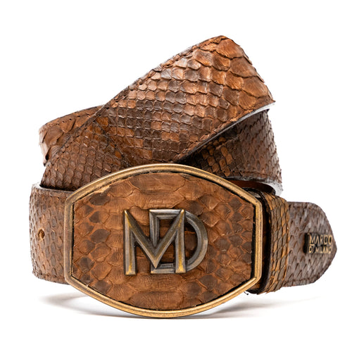Marco Di Milano Arkansas Belt Cognac Leather Dress Shoe