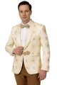 Perfect for Wedding and Prom 2025 and Formal Nude Men's Blazer Cream
