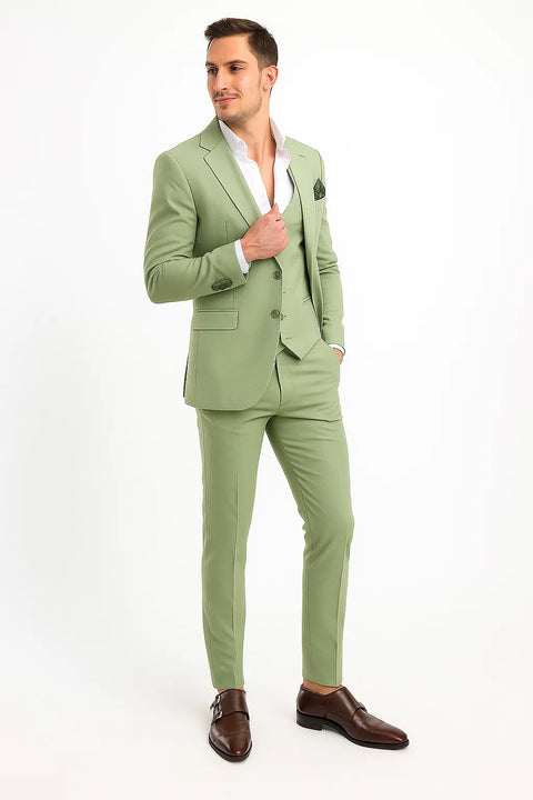 Sage Green Groomsmen Suit - Groomsmen Suit