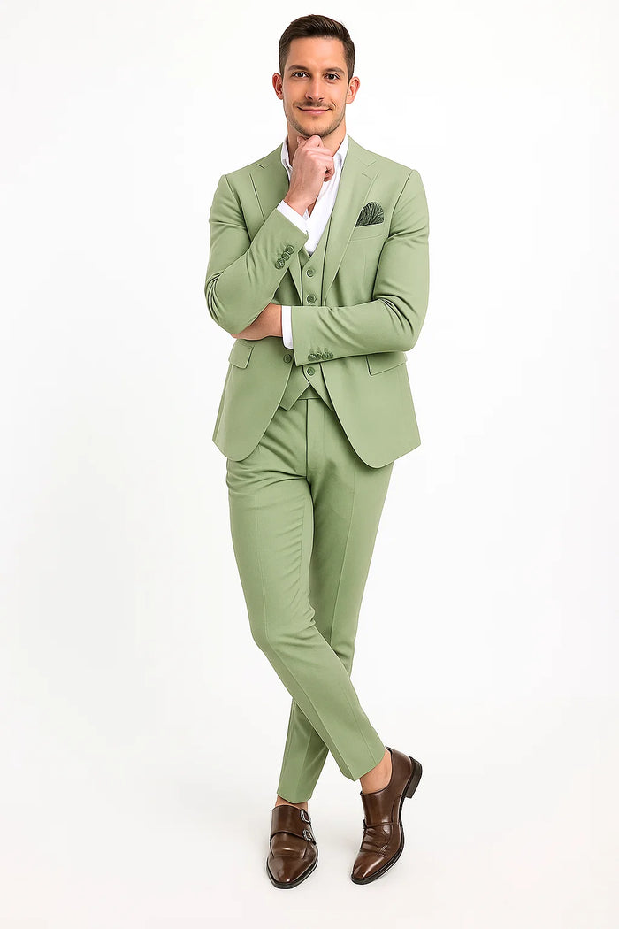 Sage Green Groomsmen Suit - Groomsmen Suit