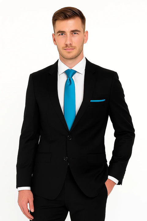 Suit And Shirt Combinations  Groom & Groomsmen  black prom Suits