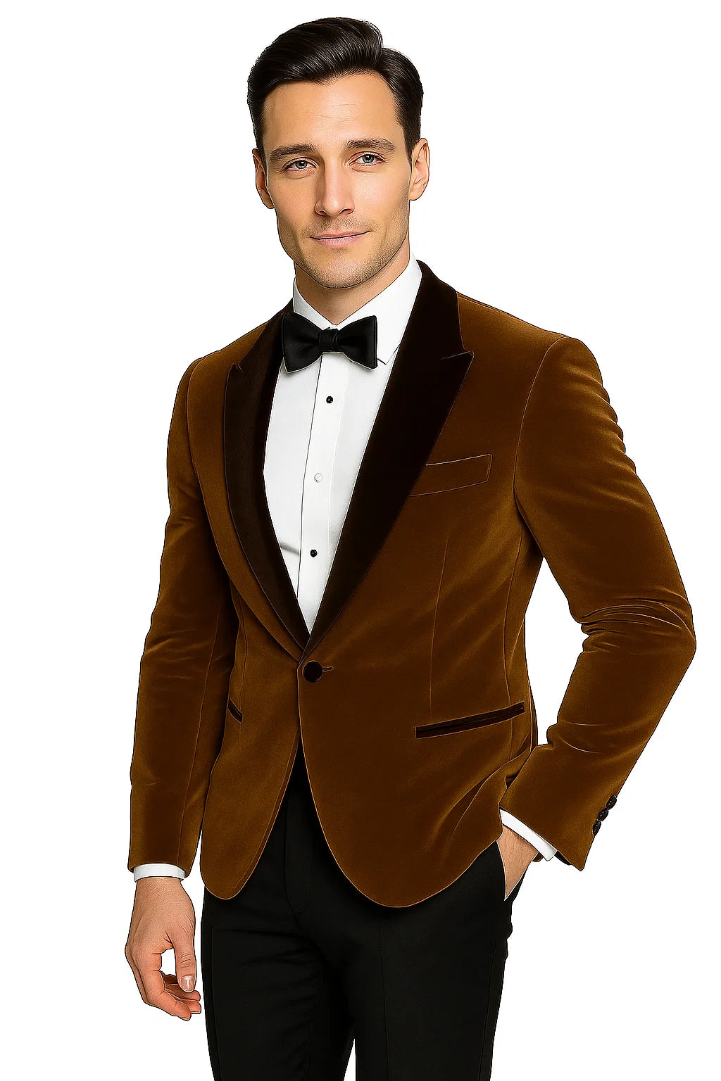Brown Wedding Suit - Light Brown Wedding tuxedo - Light Brown