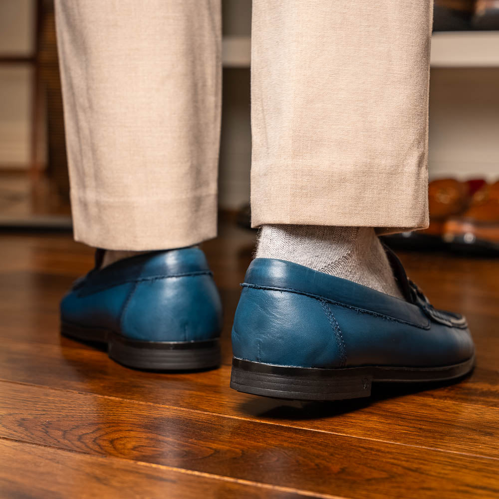 Marco Di Milano Atrani Navy Calf Bit Loafer - 10
