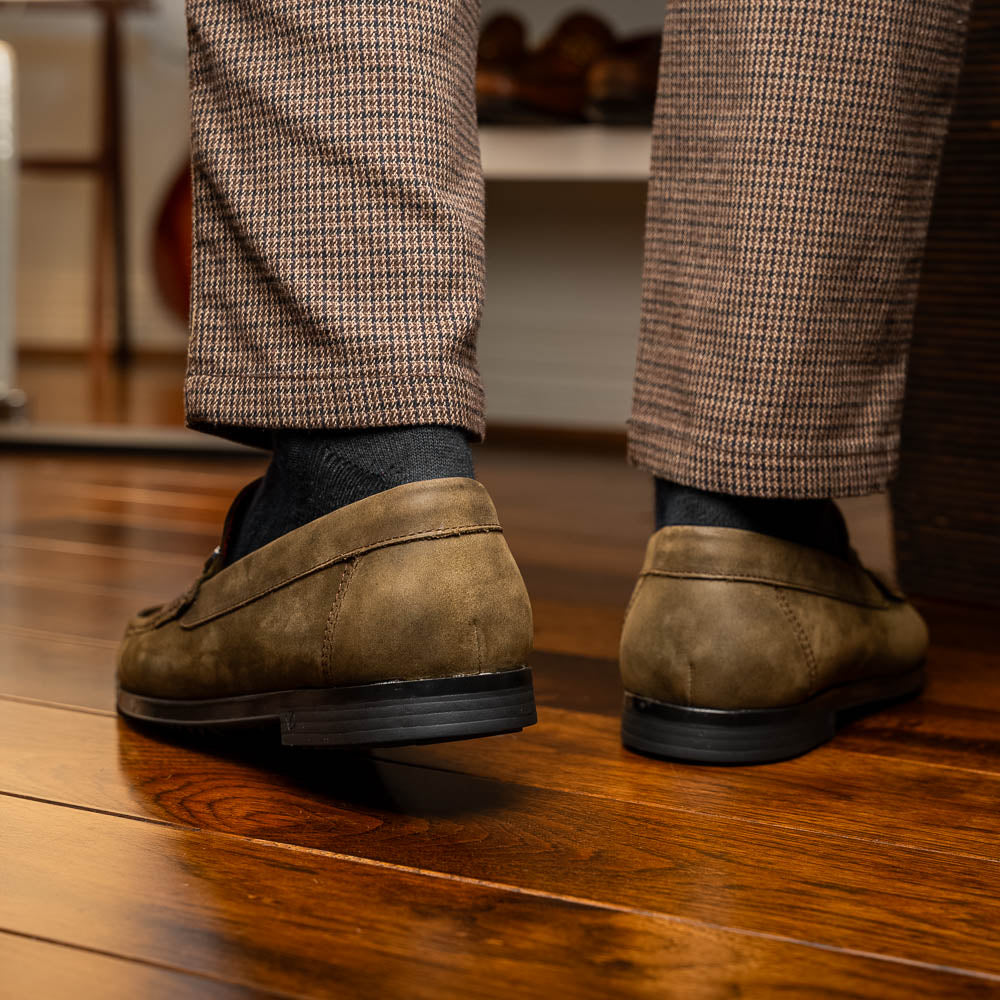 Marco Di Milano Atrani Crazy Olive Calf Bit Loafer - 10