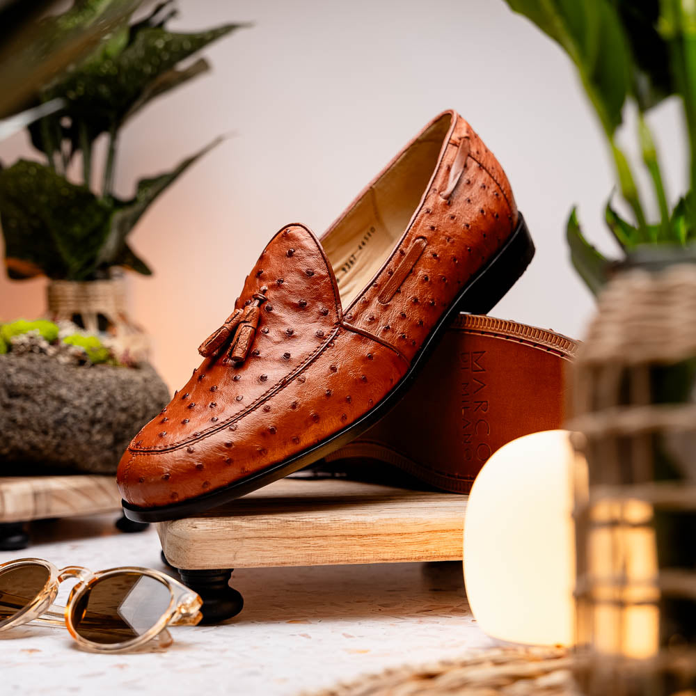 Marco Di Milano Aubiere Cognac Leather Dress Shoe