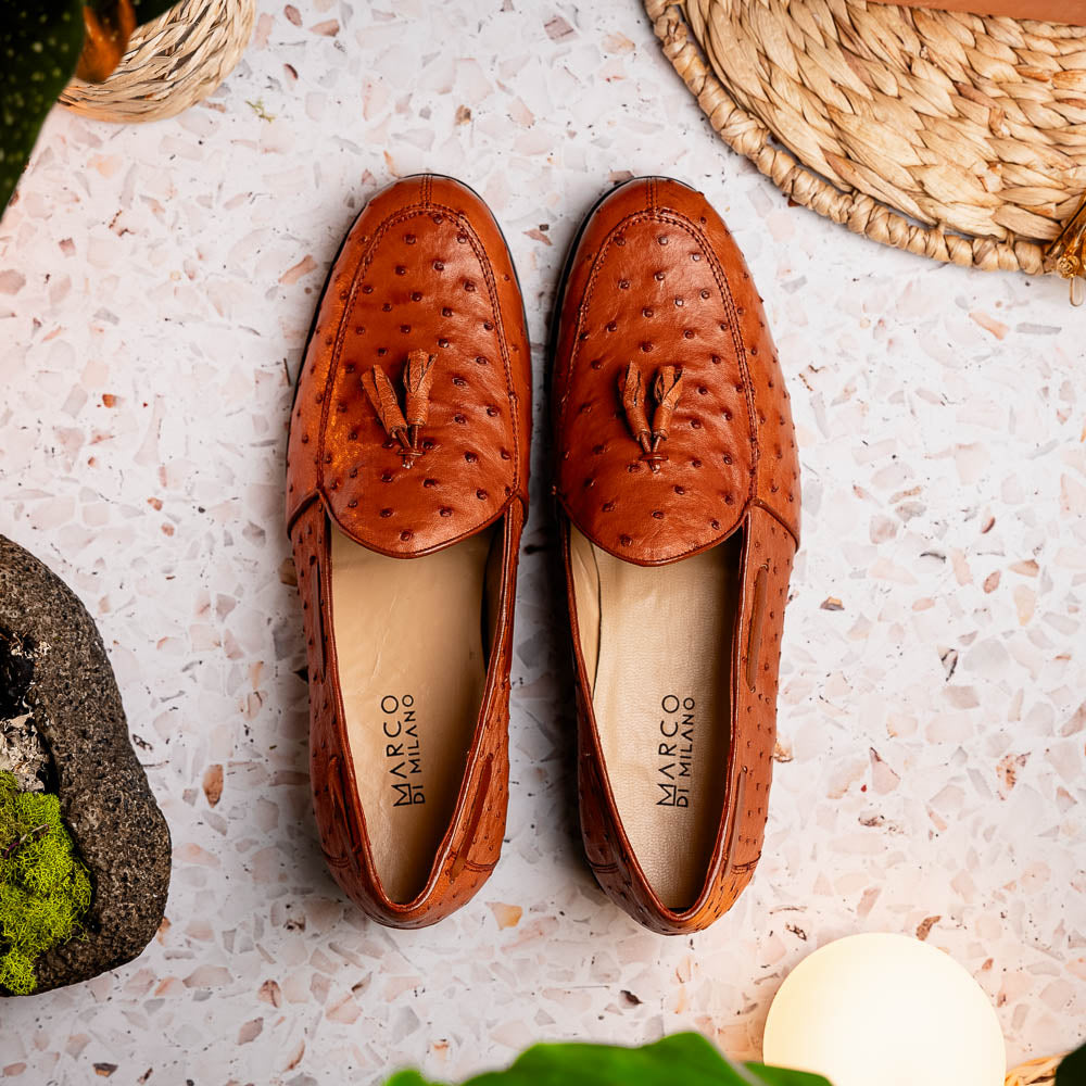 Marco Di Milano Aubiere Cognac Leather Dress Shoe