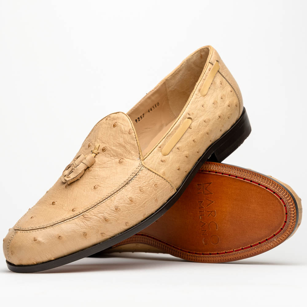 Marco Di Milano Aubiere Orix Ostrich Quill Tassel Loafers - 8