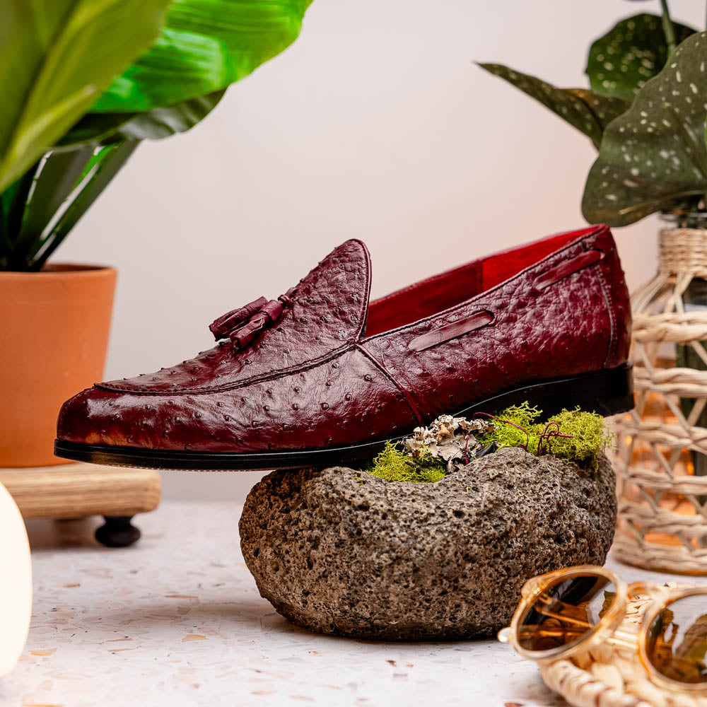 Marco_Di_Milano Aubiere Wine Leather Dress Shoe