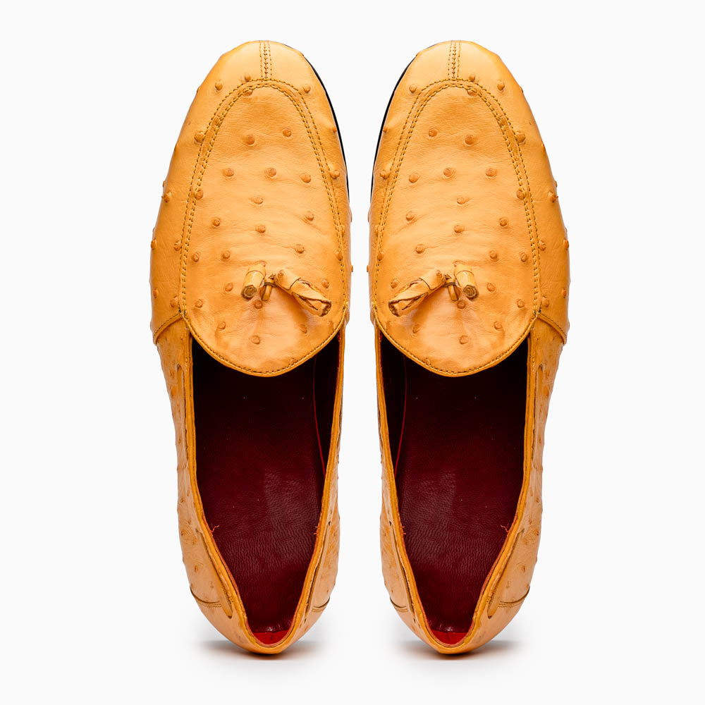 Marco Di Milano Aubiere Buttercup Ostrich Quill Tassel Loafers - 8
