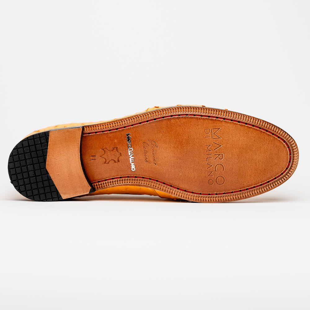 Marco Di Milano Aubiere Buttercup Ostrich Quill Tassel Loafers - 8