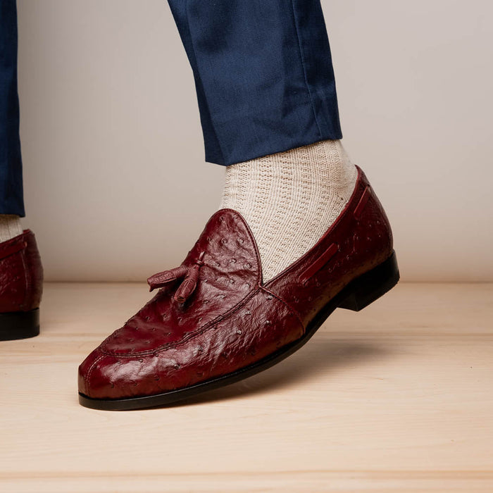 Marco_Di_Milano Aubiere Wine Leather Dress Shoe
