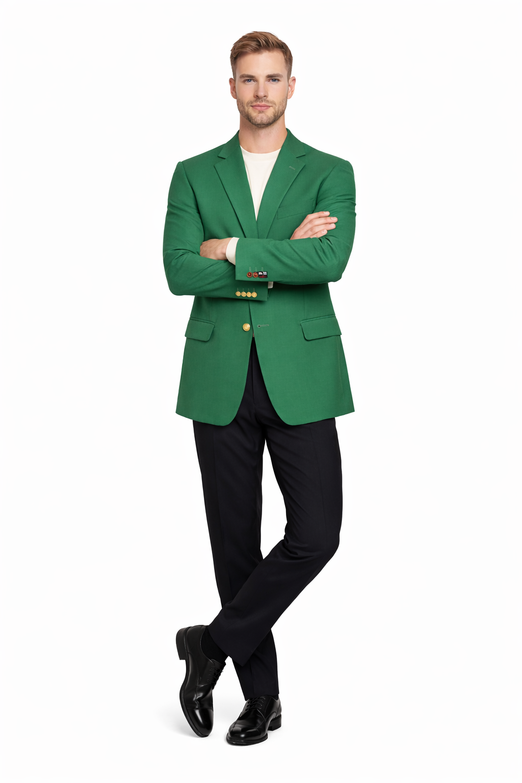 Augusta Green Blazer Men's Classic Brass buttons Blazer Sport Jacket-New Designer Collection - 42 Short
