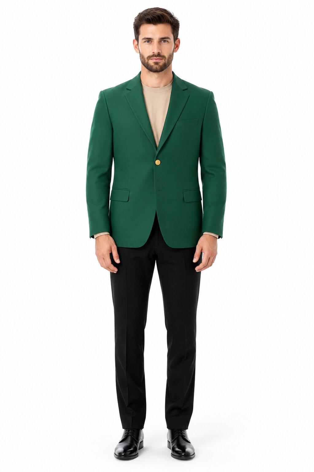 Augusta Green Blazer Men's Classic Brass buttons Blazer Sport Jacket - 38 Regular