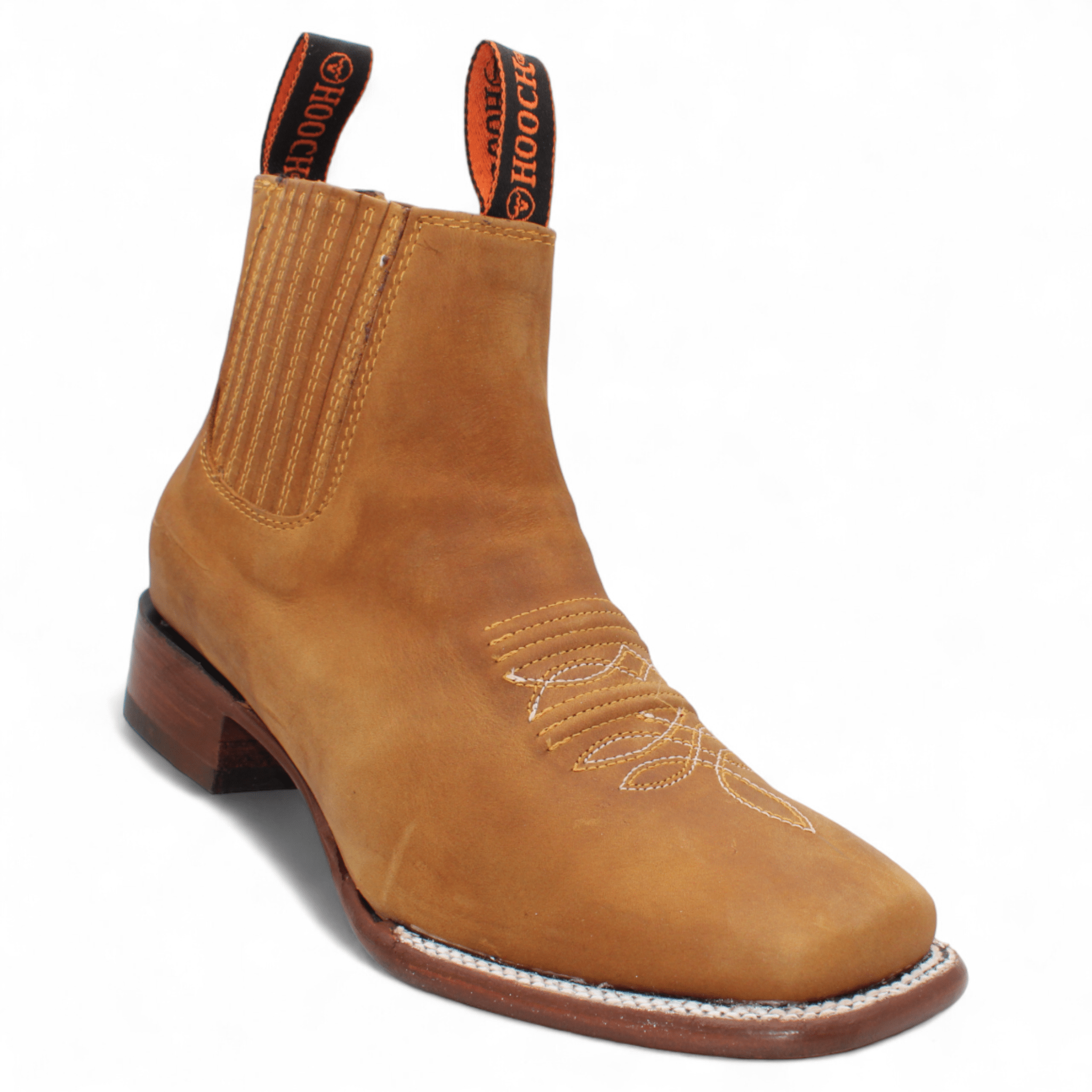 Men's Square Toe Ankle Boots - Papaya H42P2661 - 6