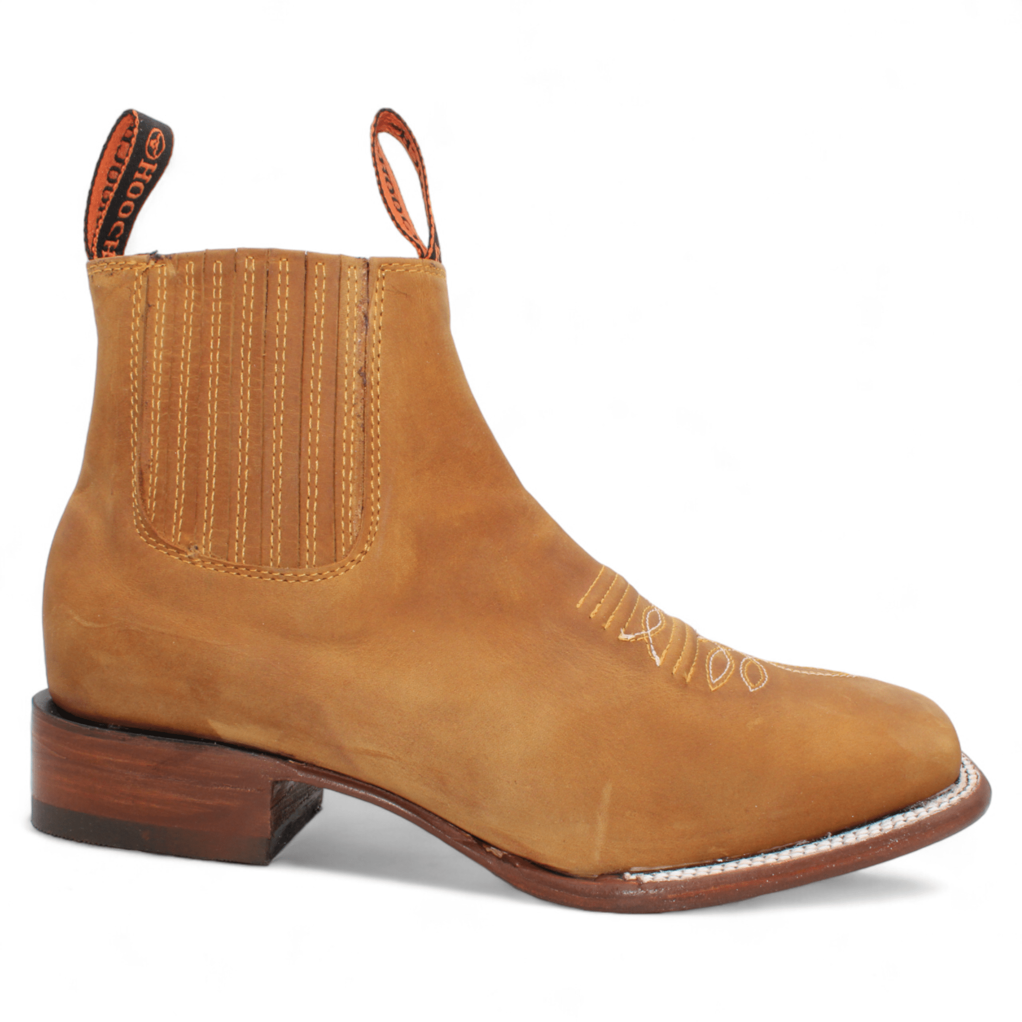 Men's Square Toe Ankle Boots - Papaya H42P2661 - 6