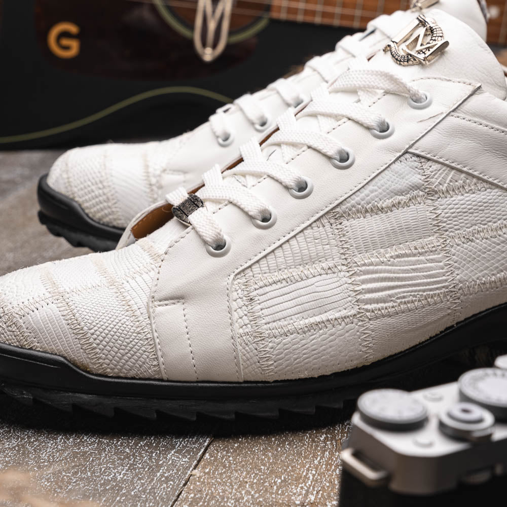 Marco Di Milano Bari White Leather Luxury Shoe
