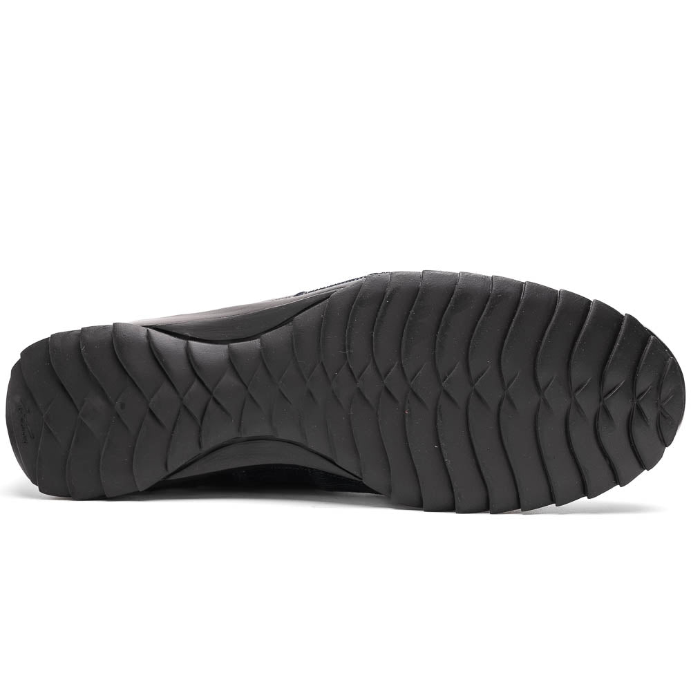 Marco Di Milano Bari Patchwork Lizard Sneakers in Navy - 8