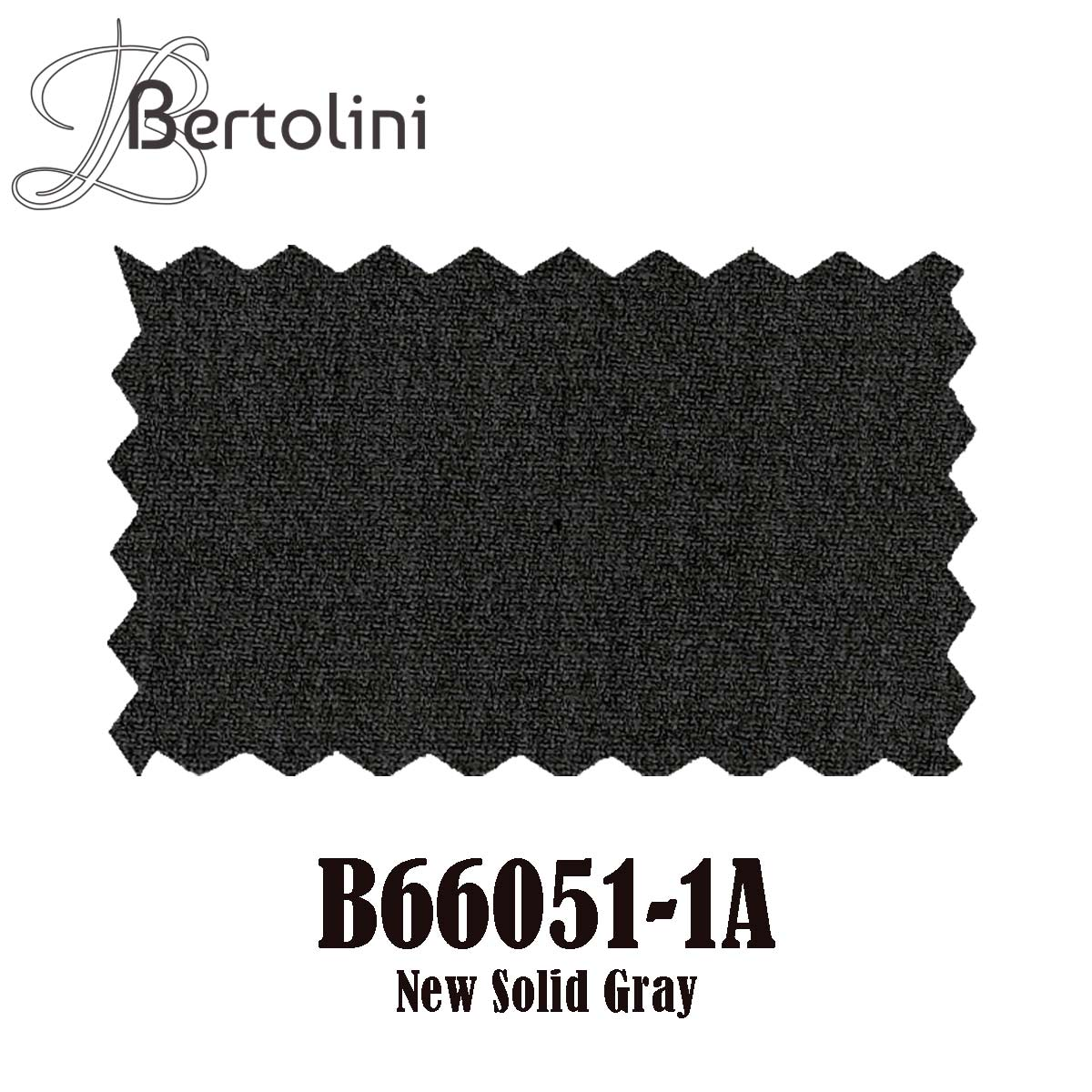 Bertolini Wool & Silk 2Pc 2 Buttons Black or Charcoal - 34 Short or Extra Small