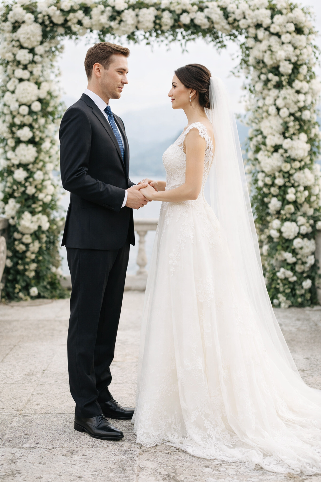 Bertolini 3Pc Wool & Silk Solid Black Suit - 34 Short or Extra Small