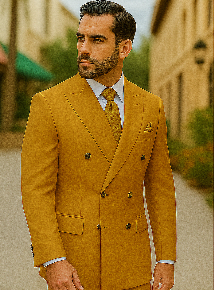 6 Button Double Breasted Suit