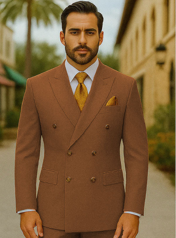 Peak Label Brown Suit