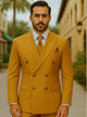 Double Breasted Suit Khaki