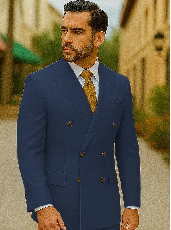 Peak Label Navy Suit