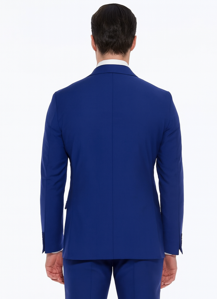 Best  Mens Designer Modern Fit Double Breasted Wool Suit with Gold Buttons in Midnight Blue - For Men  Fashion Perfect For Wedding or Prom 2025 or Business  or Church - 36 regular
